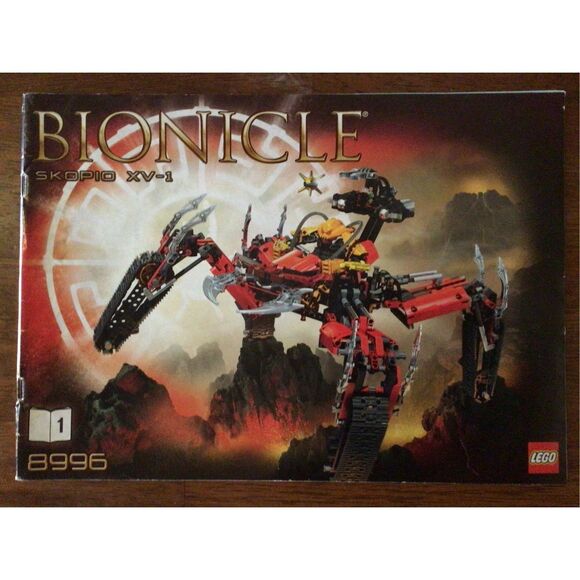 LEGO Bionicle Skopio XV-1 #8996 Instruction Manual Only (6008) - Picture 10 of 12